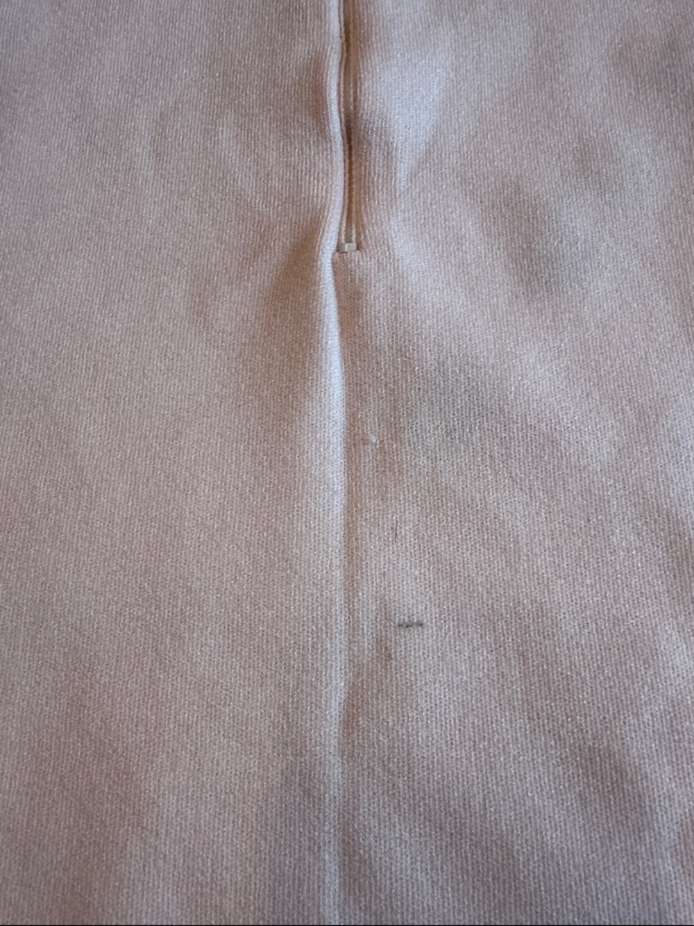 Vintage 60s/70s Handmade Embroidered Knit Shell Vest - Pink -Metal Back Zip XL/L - Picture 6 of 11